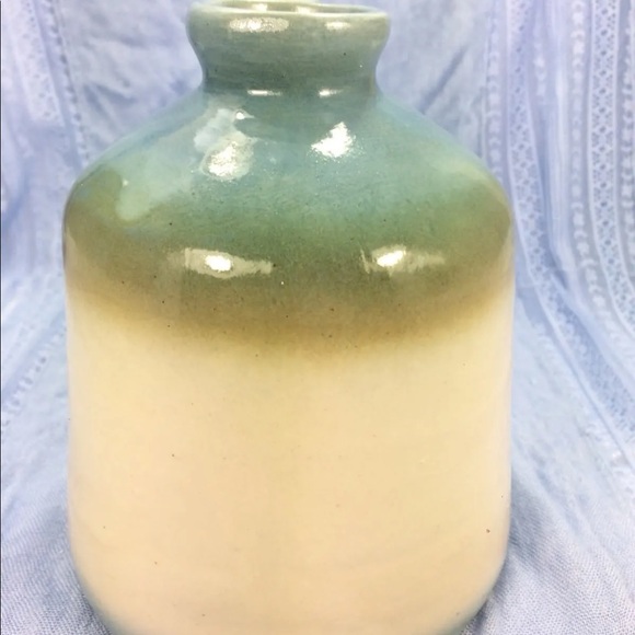 ⭐️Vintage Flat Earth Vintage Signed Small Jug Teal Green - Picture 3 of 6